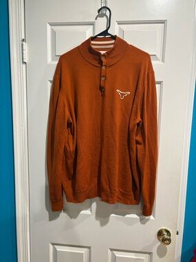 Thomas Dean University of Texas Longhorns  wool sweater orange sz XL